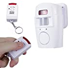 HDE Infrared Motion Sensor Home Security Safety Alarm with Key Chain Remote Control