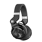 Bluedio T2s Bluetooth Headphones On Ear with Mic, 57mm Driver Rotary Folding Wireless Headset, Wired and Wireless headphones for Cell Phone/ TV/ PC, 40 Hours Play Time (Black)