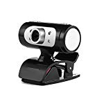 Micro USB HD Webcam – Digital Web Cam with Built-in Microphone, LED Night Lighting, Flexible and Portable External Web Camera with Clip 1080P