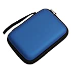 OrliverHL Royal Blue Portable External Hard Drive Case For 2.5 inch Zipper Hard Case External Hard Drive Hard Disk Drive HDD Hard Case 1 PC