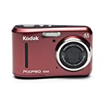 Kodak PIXPRO Friendly Zoom FZ43 16 MP Digital Camera with 4X Optical Zoom and 2.7″ LCD Screen (Red)