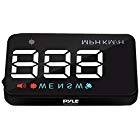 Pyle Universal 3.5’’ Car HUD Head-Up Display Multi-Color Windshield Screen Projector Vehicle Speed & GPS Navigation Compass, Plug & Play (PHUD12)