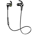 SoundPEATS Bluetooth Headphones In Ear Wireless Earbuds 4.1 Magnetic Sweatproof Stereo Bluetooth Earphones for Sports With Mic (Upgraded 7 Hours Play Time, Secure Fit, Noise Cancelling) – Black