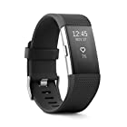 Fitbit Charge 2 Heart Rate + Fitness Wristband, Black, Large (US Version)