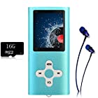 MP3 Player/Music Player,EVASA with a 16 GB TF Card Portable Digital Music Player/Video/Voice record/FM Radio/E-Book Reader,Ultra Slim 1.8”Screen