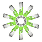 MECO 10Pcs 4GB 4G USB 2.0 Flash Drive Memory Stick Fold Storage Thumb Stick Pen Swivel Design Green