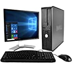 DELL Optiplex Desktop with 20in LCD Monitor (Core 2 Duo 3.0Ghz, 8GB RAM, 1TB HDD, Windows 10 Pro), Black (Certified Refurbished)