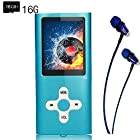 MP3 Player/Music Player,EVASA with a 16 GB TF Card Portable Digital Music Player/Video/Voice record/FM Radio/E-Book Reader,Ultra Slim 1.8”Screen